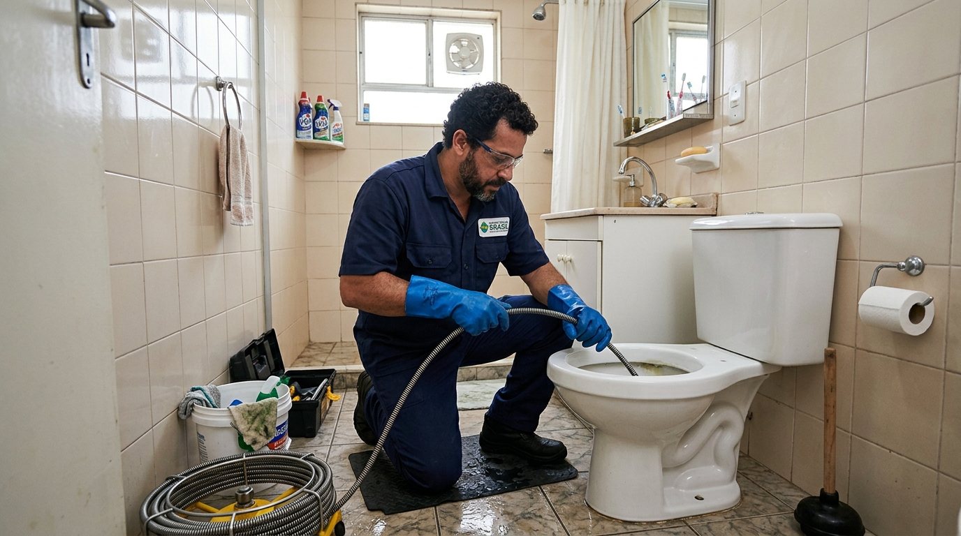 Desentupimento de vaso sanitário em Vila Velha-ES