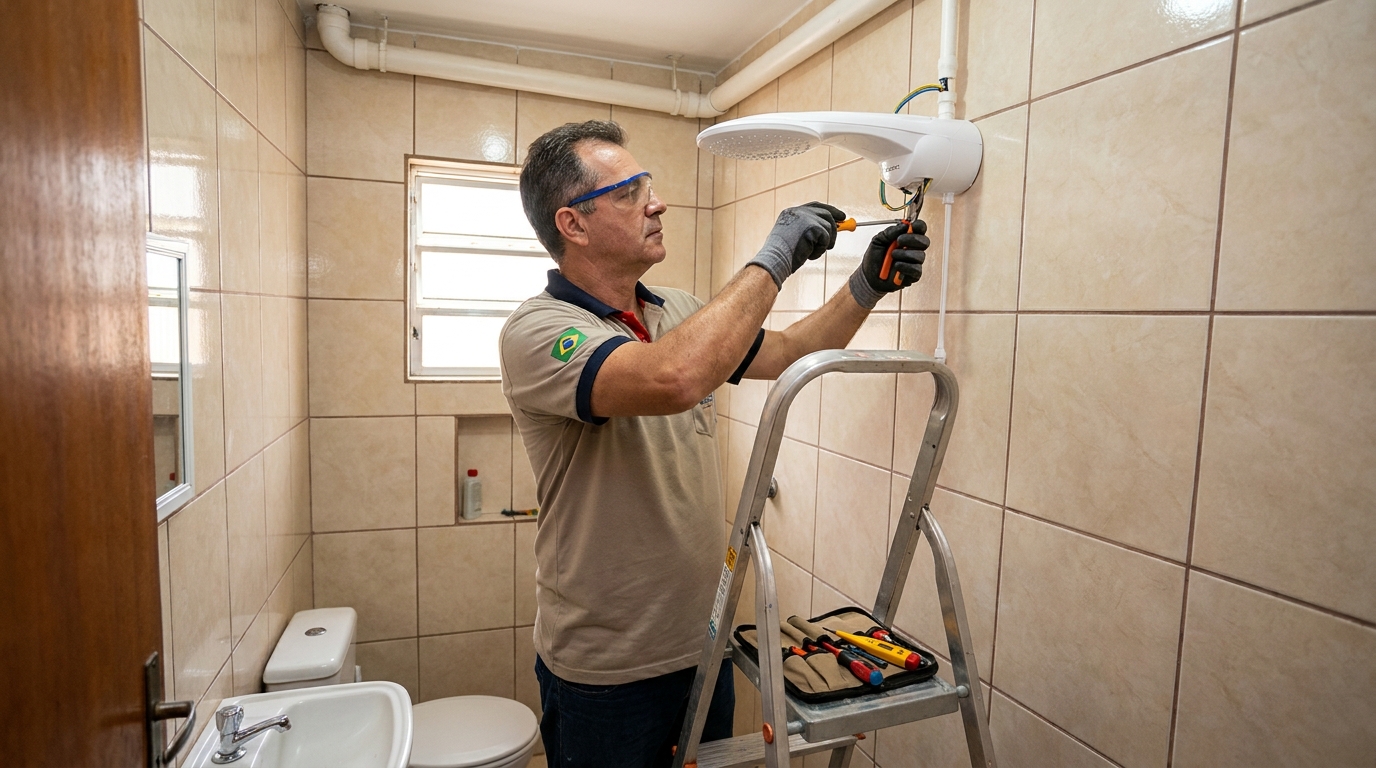 Instalação com pressurizador em Vila Velha-ES